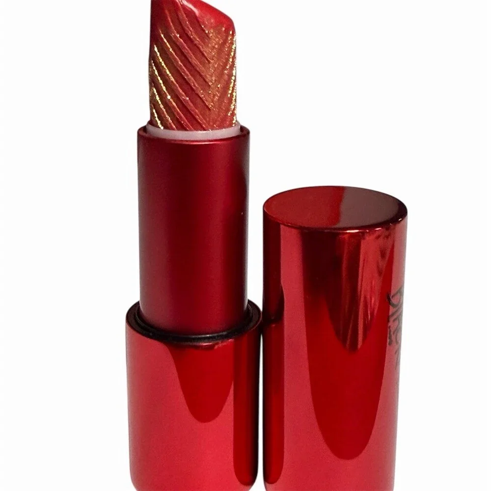UOMA Beauty Black Magic Hypnotic Impact High-Shine Lipstick in SAVAGE (Red Gold)